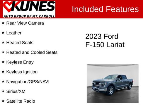 Used 2023 Ford F150 Lariat w/ Equipment Group 502A High AWD/4WD image 3