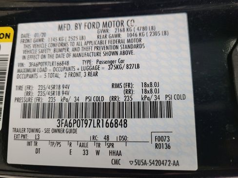 Used 2020 Ford Fusion SE image 33