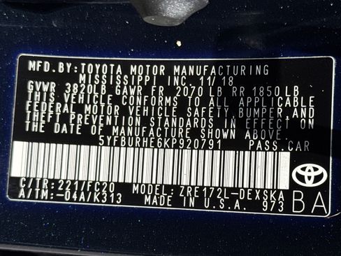 Used 2019 Toyota Corolla SE w/ SE Premium Package FWD image 33