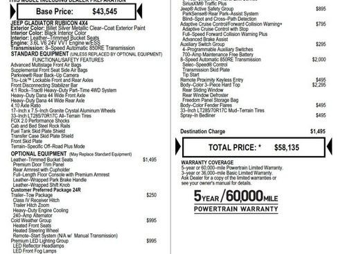 Used 2020 Jeep Gladiator Rubicon image 2