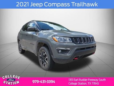 Used 2021 Jeep Compass Trailhawk w/ Sun and Sound Group AWD/4WD image 1