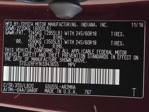 Used 2019 Toyota Highlander XLE AWD/4WD image 33