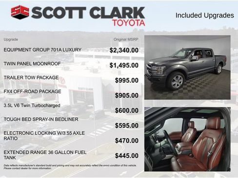 Used 2019 Ford F150 Platinum w/ Equipment Group 701A Luxury image 4