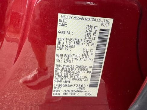 Used 2017 Nissan Frontier SV image 20