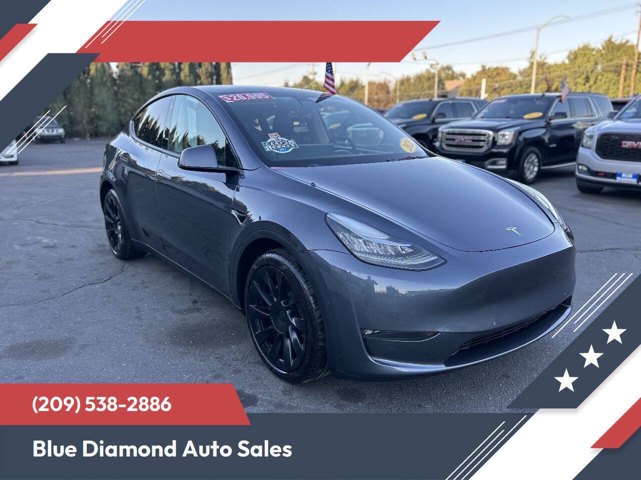 Used 2021 Tesla Model Y Long Range AWD/4WD image 1
