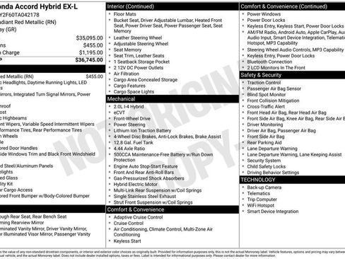 New 2026 Honda Accord EX-L image 4