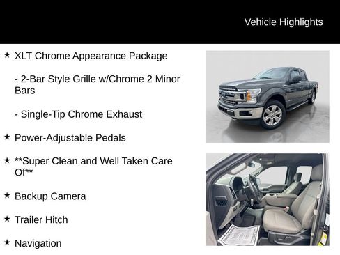 Used 2018 Ford F150 XLT w/ Equipment Group 302A Luxury AWD/4WD image 21