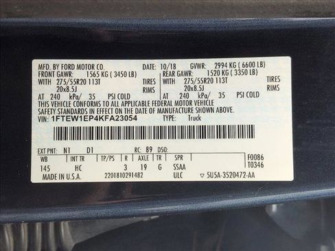 Used 2019 Ford F150 Lariat w/ Equipment Group 502A Luxury image 26