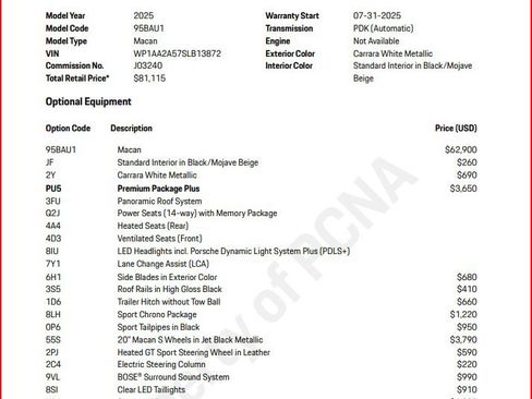 Used 2025 Porsche Macan AWD/4WD image 9