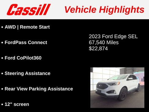 Used 2023 Ford Edge SEL AWD/4WD image 3