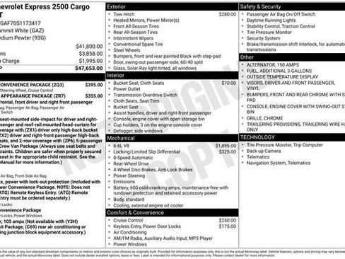New 2025 Chevrolet Express 2500 w/ Driver Convenience Package image 16