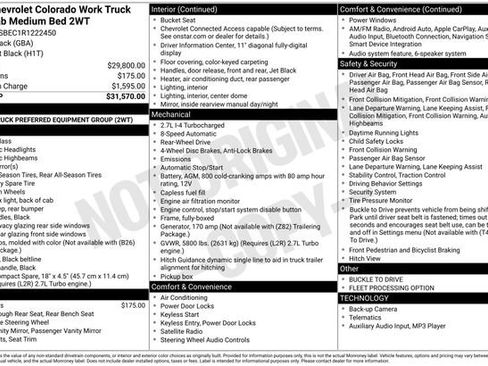 Used 2024 Chevrolet Colorado W/T RWD image 9