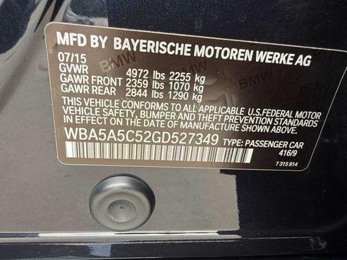 Used 2016 BMW 528i Sedan RWD image 24