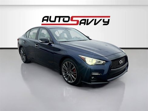 Used 2021 INFINITI Q50 Red Sport 400 w/ Cargo Package image 1