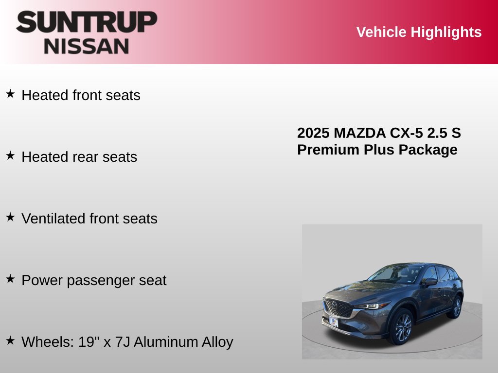 Used 2025 MAZDA CX-5 AWD 2.5 S w/ Premium Plus Pkg image 23