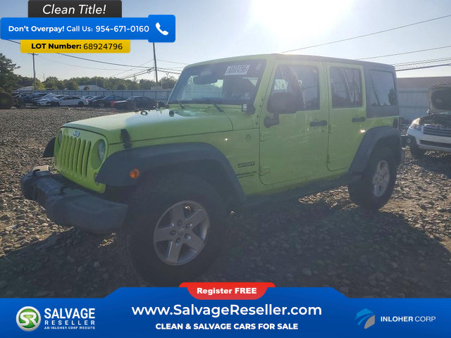 Used 2016 Jeep Wrangler Unlimited Sport w/ Quick Order Package 24S AWD/4WD image 1