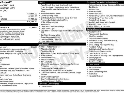 Certified 2024 Kia Forte GT w/ GT2 Package image 4