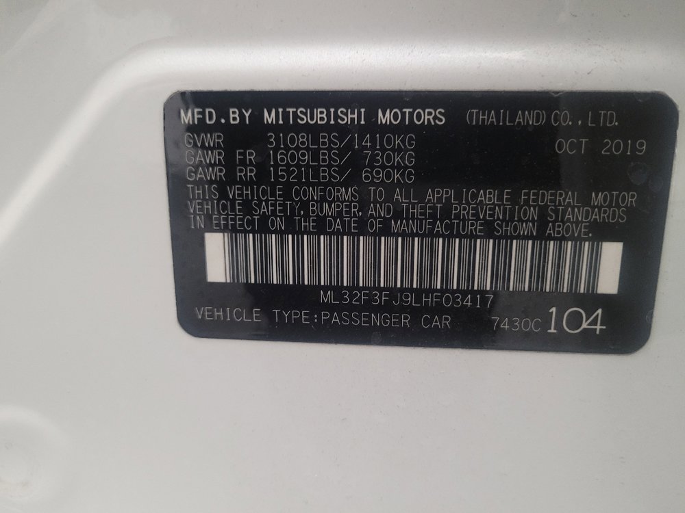 Used 2020 Mitsubishi Mirage G4 ES FWD image 33