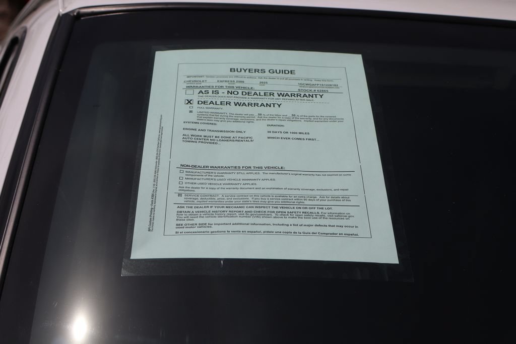 Used 2025 Chevrolet Express 2500 w/ Driver Convenience Package RWD image 46