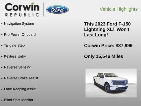 Used 2023 Ford F150 Lightning XLT AWD/4WD image 6