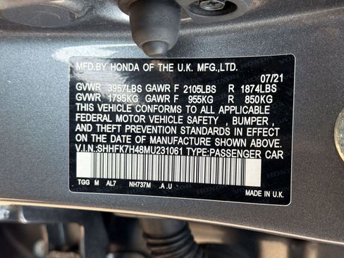Used 2021 Honda Civic Sport image 24