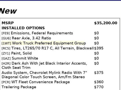 Used 2016 Chevrolet Silverado 1500 W/T w/ Trailering Package AWD/4WD image 4