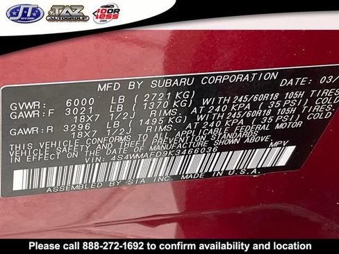 Used 2019 Subaru Ascent Premium image 21