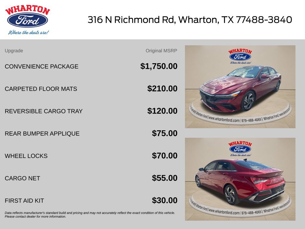 Used 2024 Hyundai Elantra SEL w/ Convenience Package FWD image 2