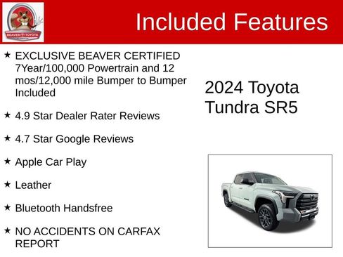 Used 2024 Toyota Tundra SR5 w/ SR5 Premium Package AWD/4WD image 4