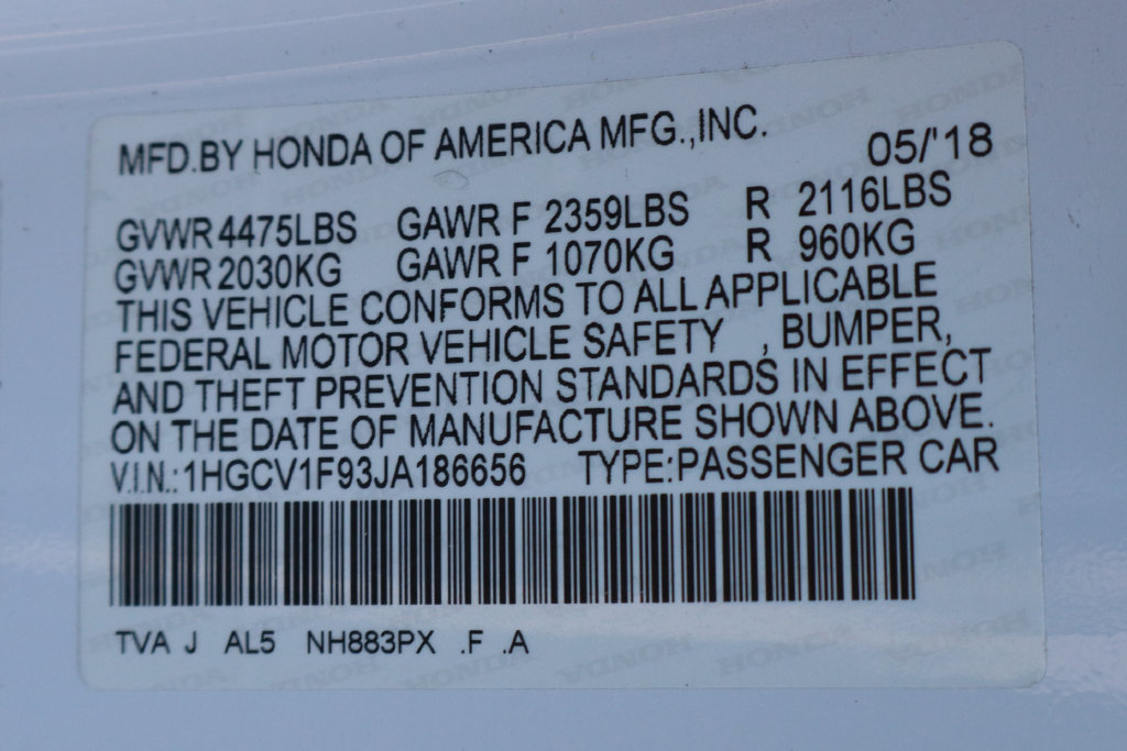 Used 2018 Honda Accord Touring image 51