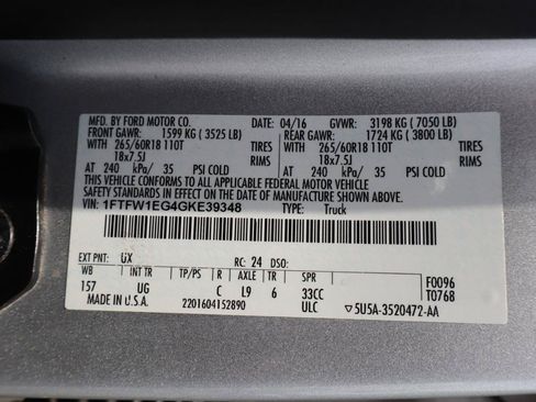 Used 2016 Ford F150 XLT w/ Equipment Group 302A Luxury AWD/4WD image 43