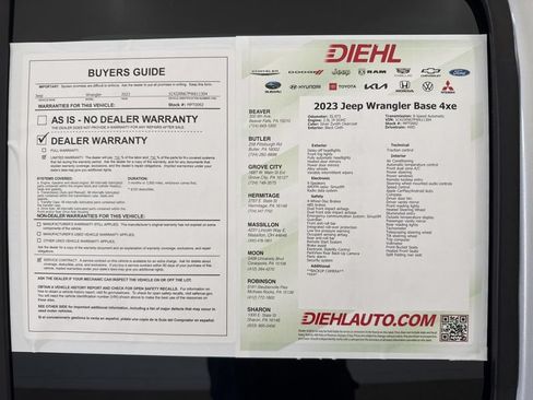 Used 2023 Jeep Wrangler Unlimited w/ Cold Weather Group AWD/4WD image 8