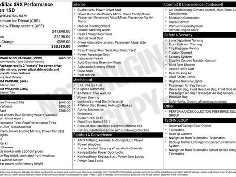 Used 2013 Cadillac SRX Performance w/ Driver Awareness Package AWD/4WD image 3