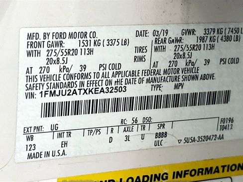 Used 2019 Ford Expedition Limited w/ Equipment Group 301A AWD/4WD image 34