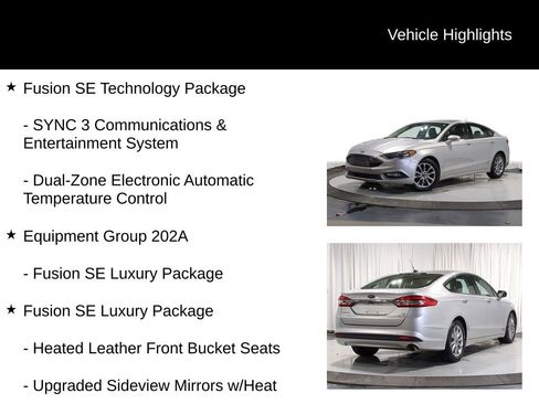 Used 2017 Ford Fusion SE w/ Fusion SE Technology Package image 7