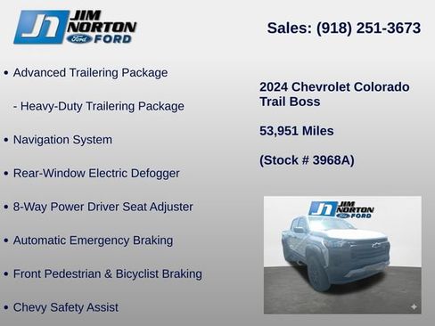 Used 2024 Chevrolet Colorado Trail Boss w/ Advanced Trailering Package AWD/4WD image 15