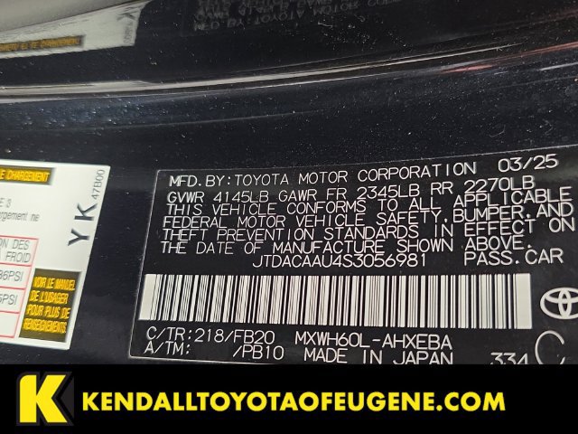 Used 2025 Toyota Prius LE FWD image 10