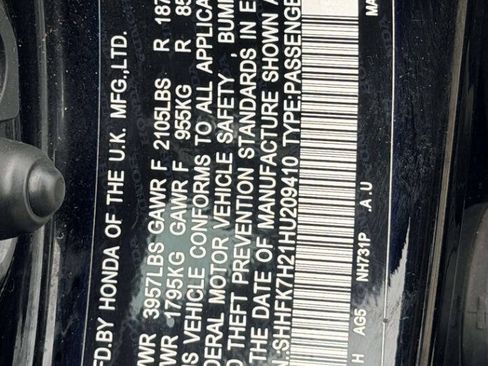 Used 2017 Honda Civic LX image 16