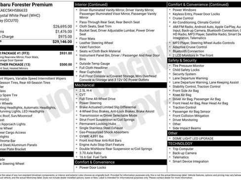 Used 2019 Subaru Forester Premium w/ Popular Package #1 image 5