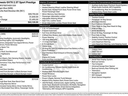 New 2026 Genesis GV70 2.5T Sport Prestige image 5