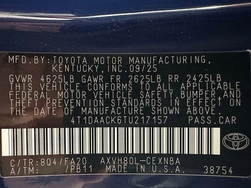 Used 2026 Toyota Camry LE FWD image 11