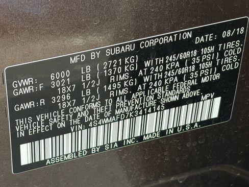 Used 2019 Subaru Ascent Premium image 12