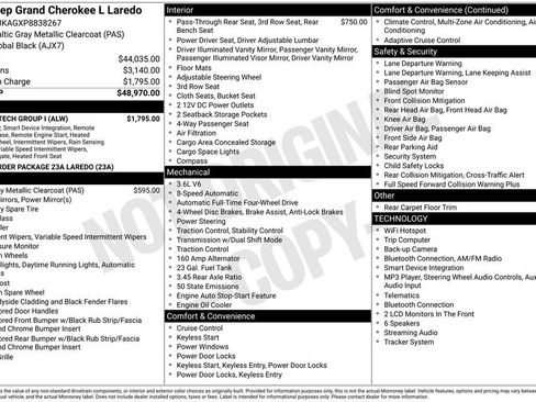 Used 2023 Jeep Grand Cherokee L Laredo w/ Luxury Tech Group I AWD/4WD image 24