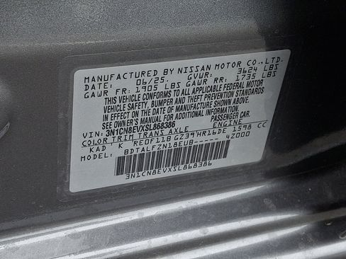 New 2025 Nissan Versa SV w/ Trunk Package image 11