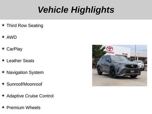 Used 2025 Toyota Highlander XSE AWD/4WD image 5