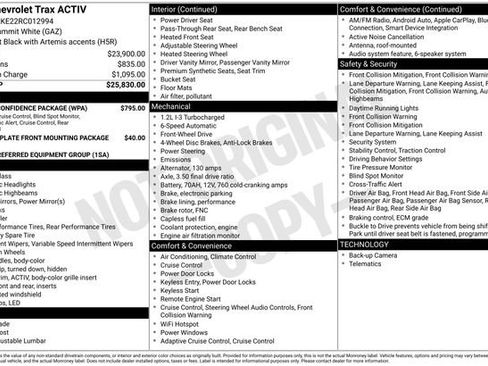 Certified 2024 Chevrolet Trax ACTIV w/ Driver Confidence Package FWD image 16