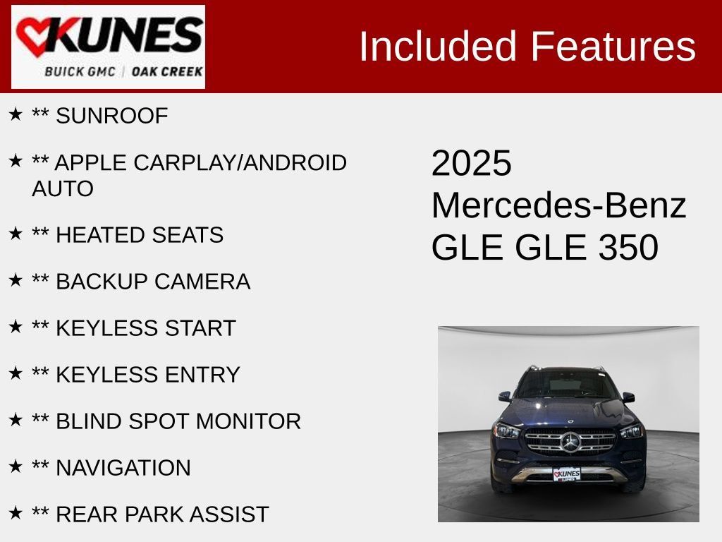 Used 2025 Mercedes-Benz GLE 350 4MATIC image 2