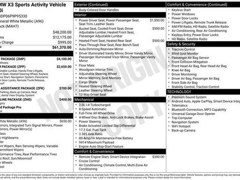 Used 2023 BMW X3 xDrive30i w/ M Sport Package image 30