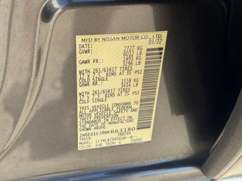 Used 2022 Nissan Frontier SV RWD image 37
