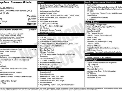 Used 2020 Jeep Grand Cherokee Altitude image 34